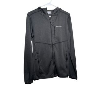 Columbia Sweatshirt Women's XS Gray Thermal Full Zip Hoodie Athletic Fleece